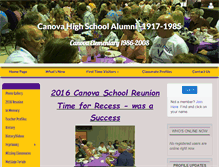 Tablet Screenshot of canovaalumni.com